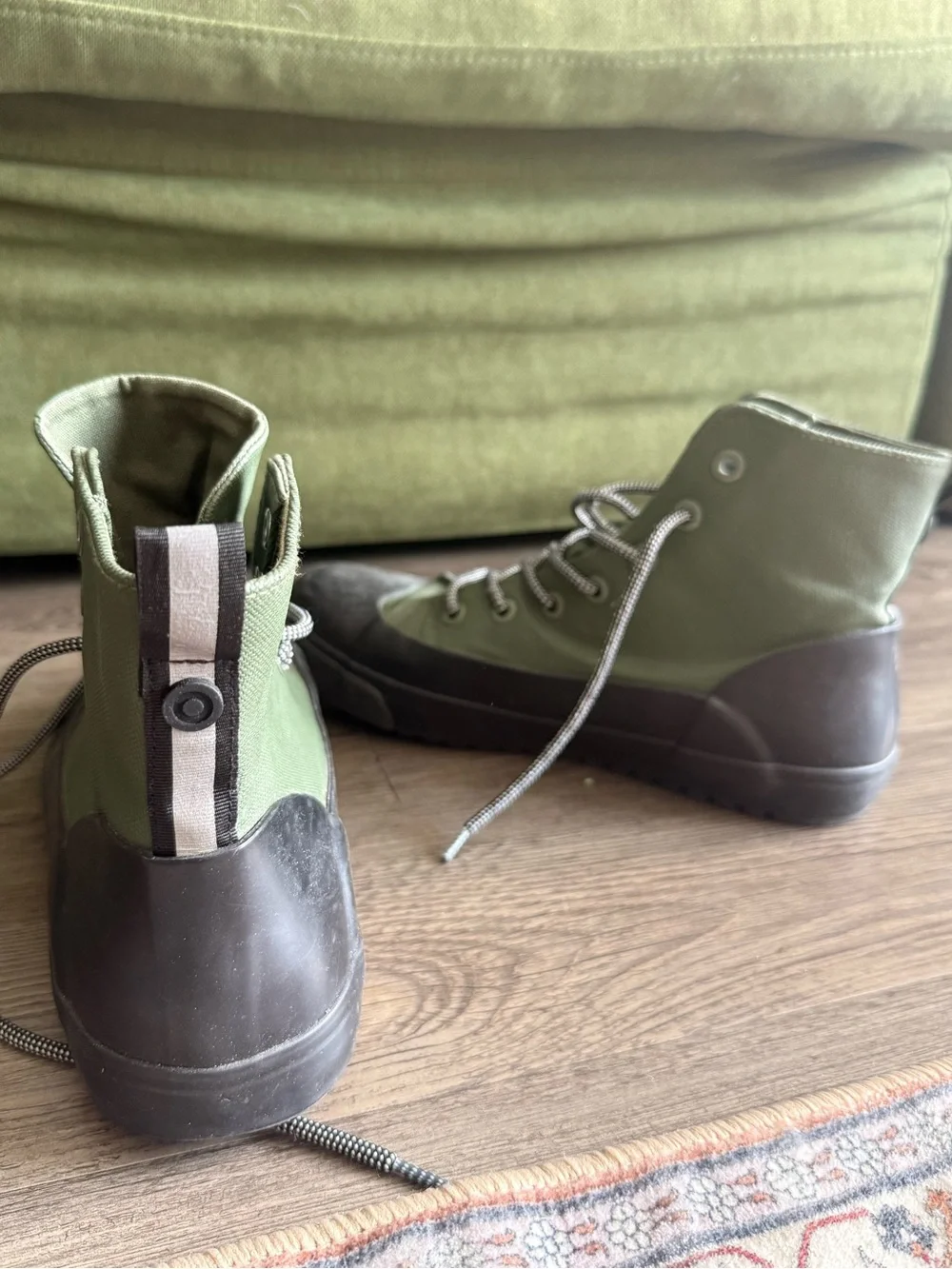 Hunter Men's Olive Green High-Top Waterproof Boots